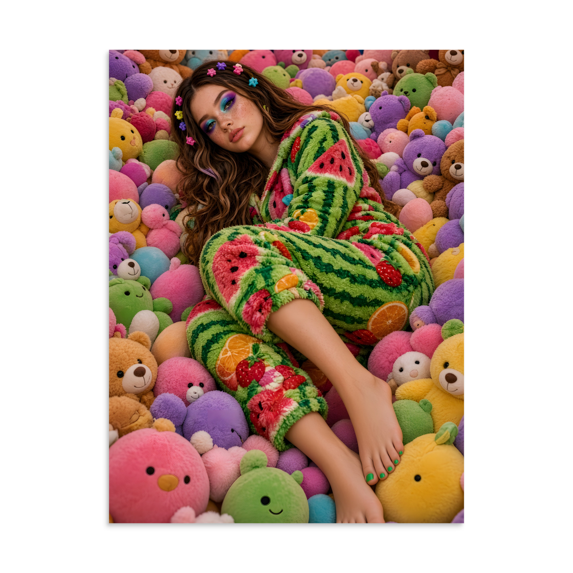 🌈 Gail's Rainbow Bare Feet Poster, Cute and Bright