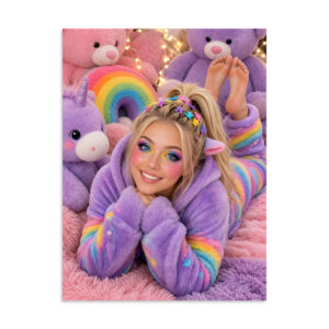 💖 Cute Fluffy Rainbow Feet Poster for Any Wall