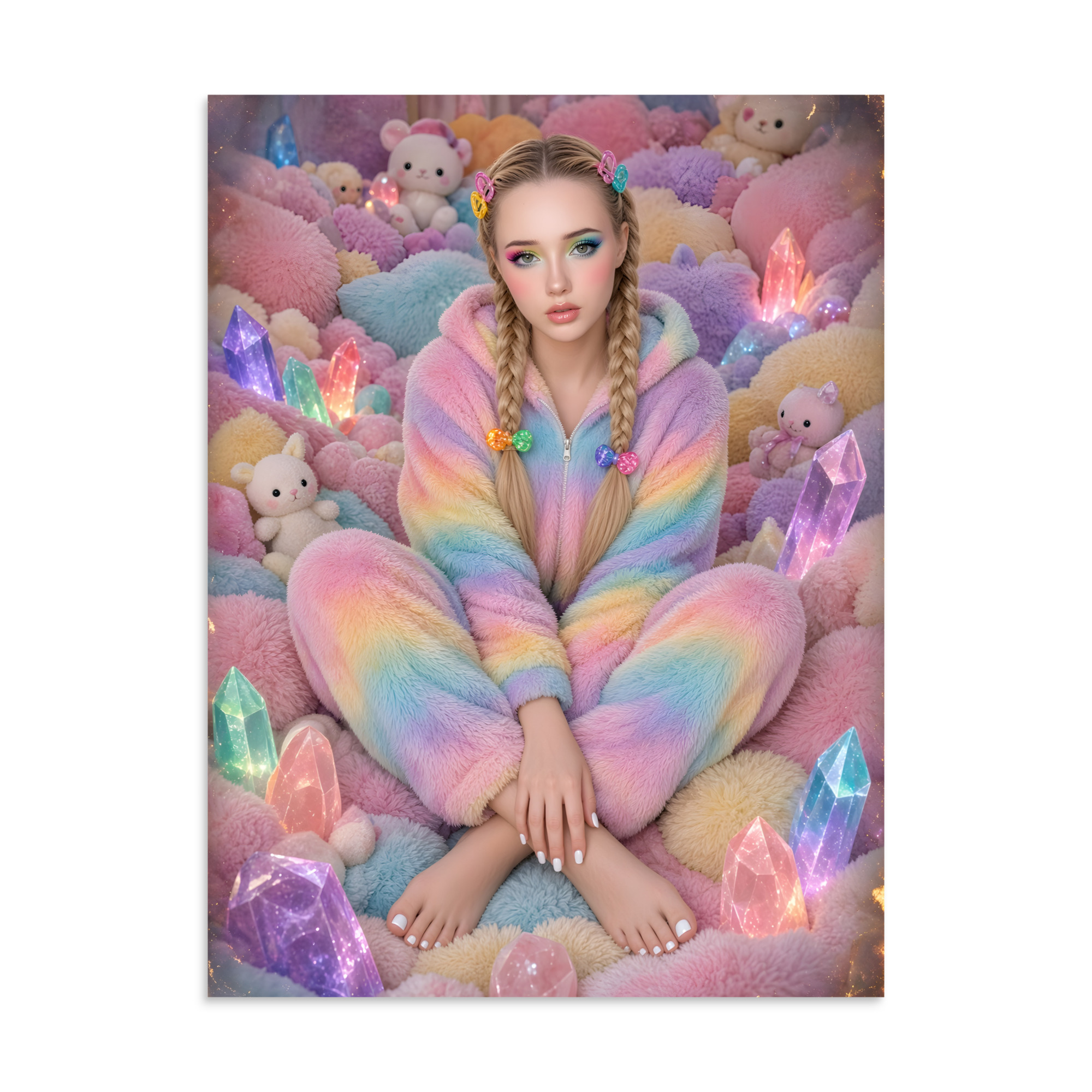 🌈 Aspen's Rainbow Bare Feet Poster, Cute and Bright