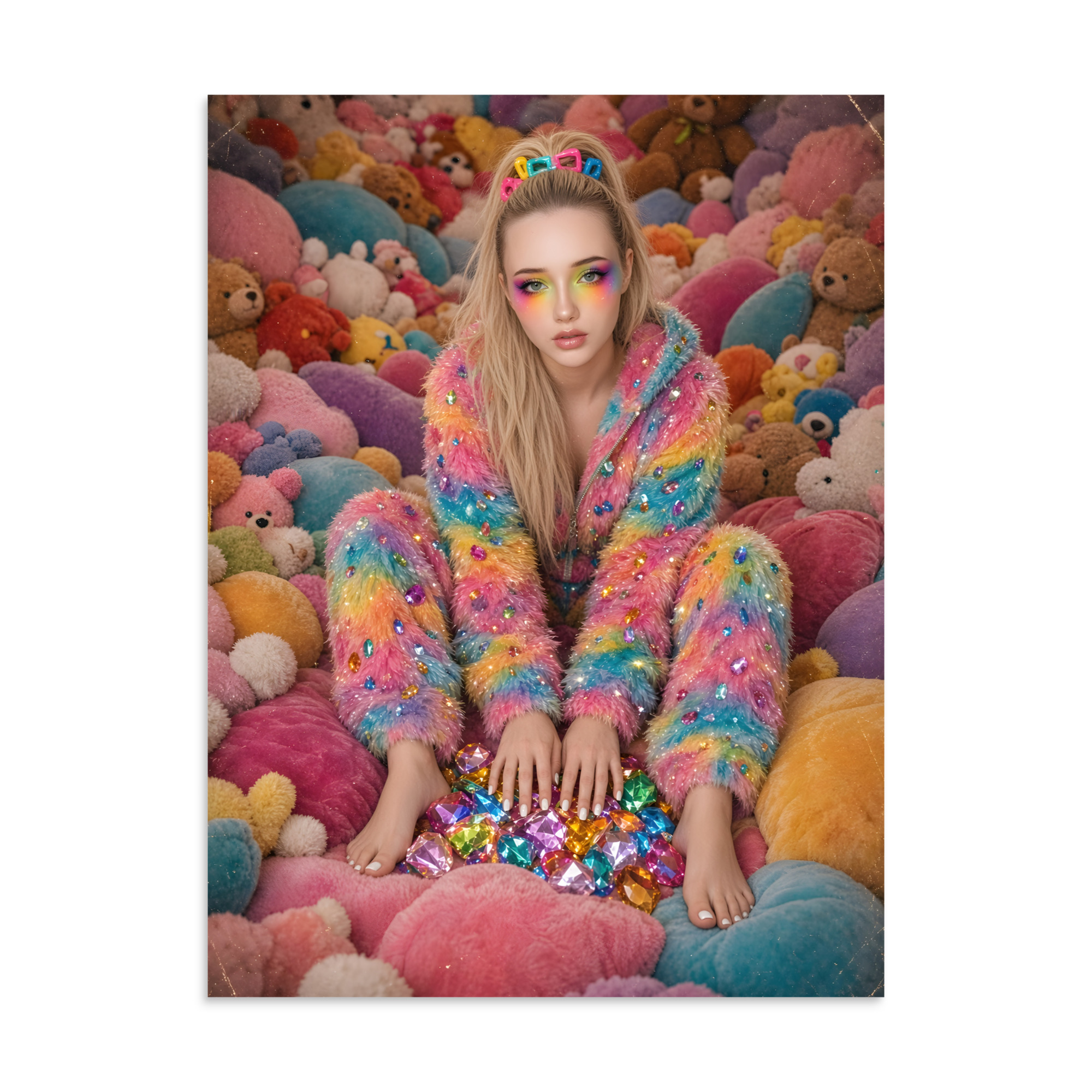 🌈 Soft Rainbow Feet Poster by Aspen, Bright and Fun