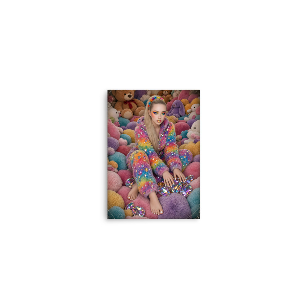🦶 Aspen's Fun Barefoot Poster, Rainbow Fluffy Art - Image 19