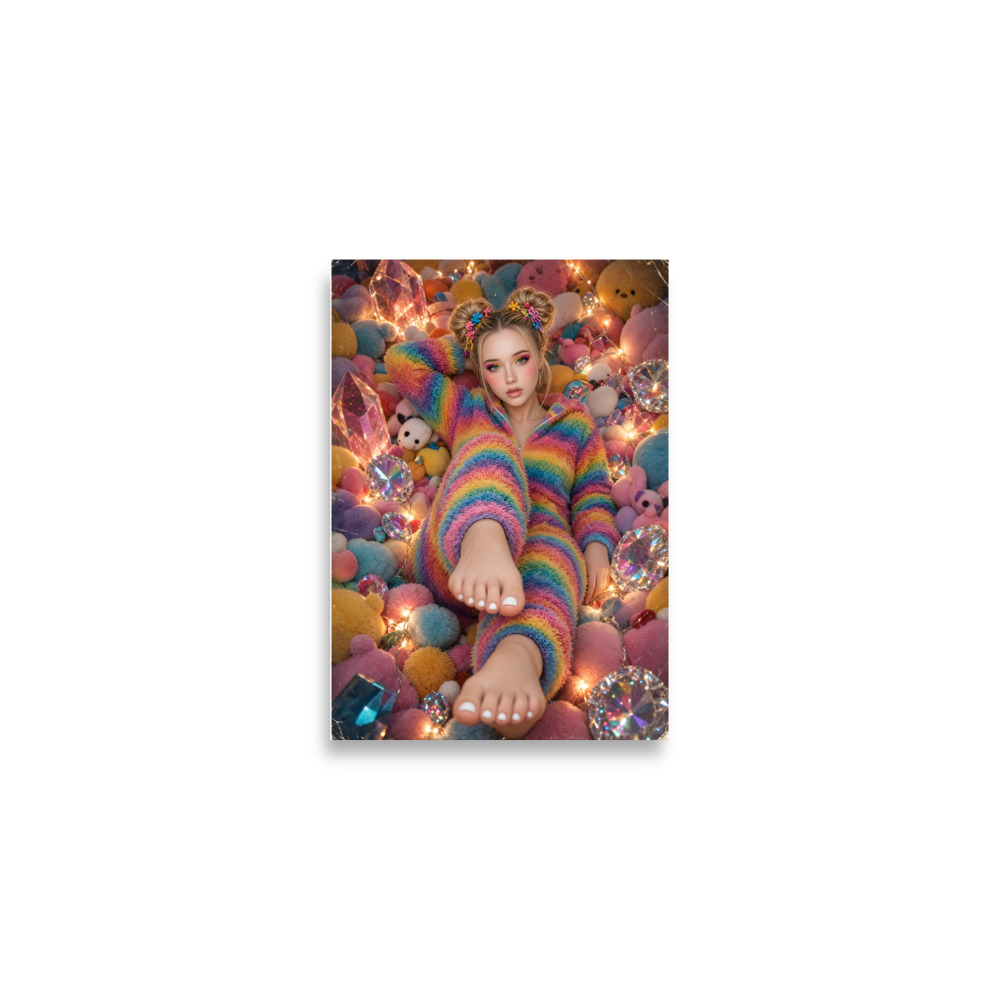 💖 Bare Feet Rainbow Wall Poster, Cute Bright Colour - Image 5